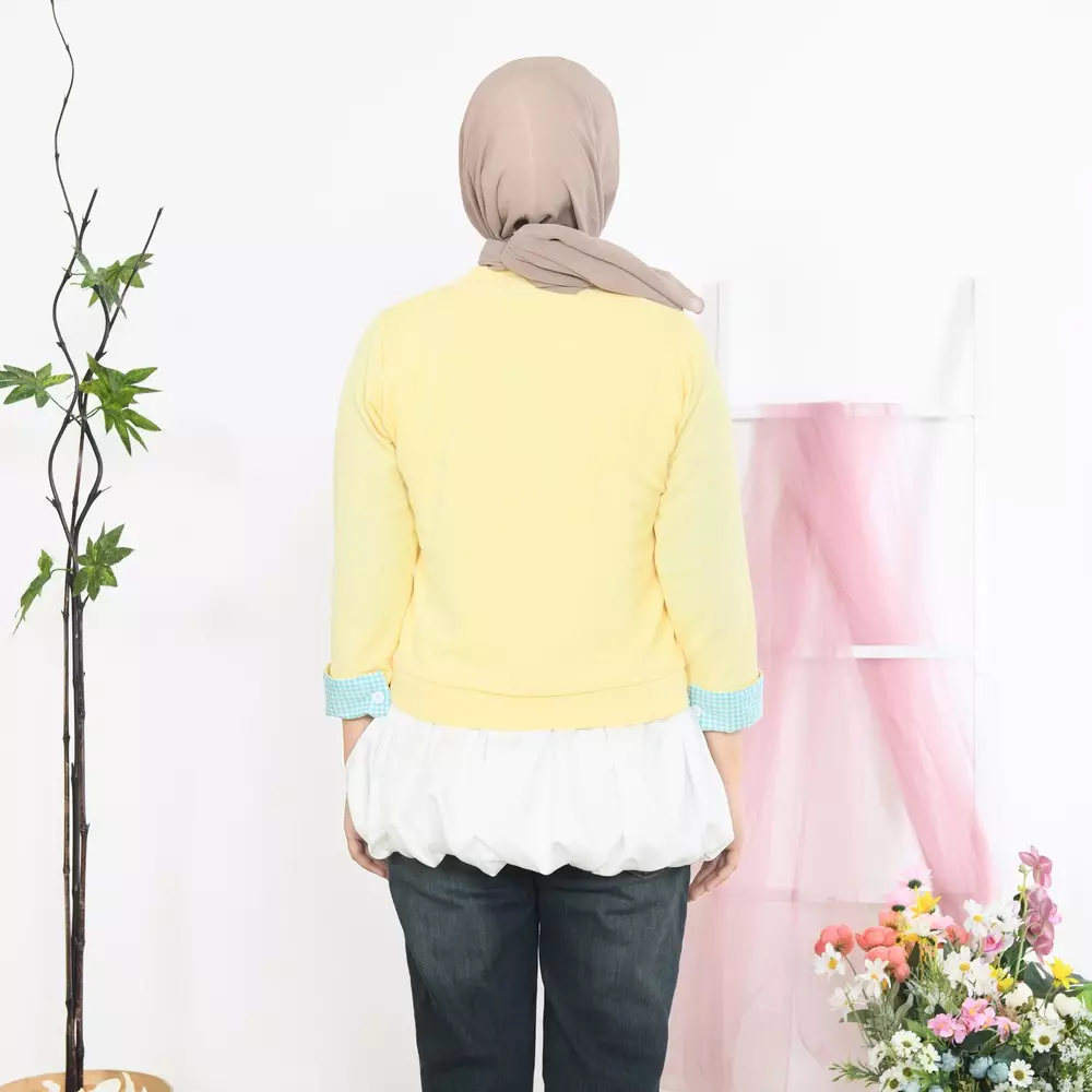Listy Cardigan Knit - Soft Yellow M19682 R27S6