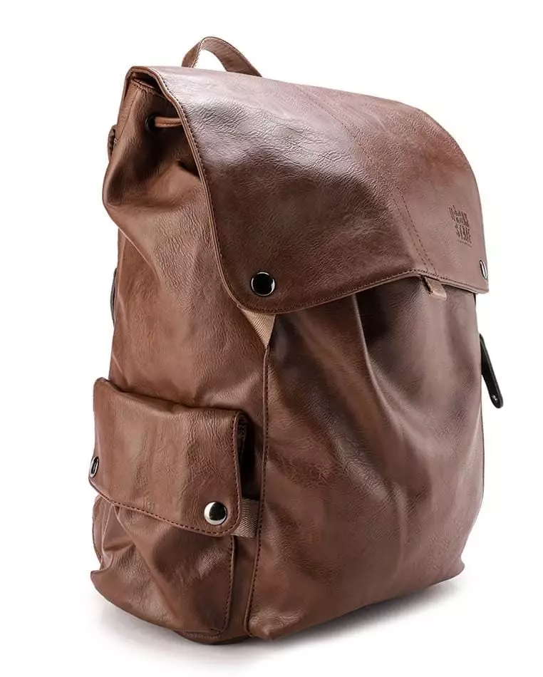 Pu Pocket Flap Large Backpack