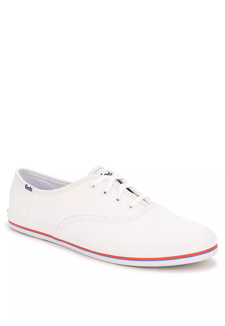 Discount on Keds  shoes - SKU: Champion Leather Bottom Foxing Strp Sneakers