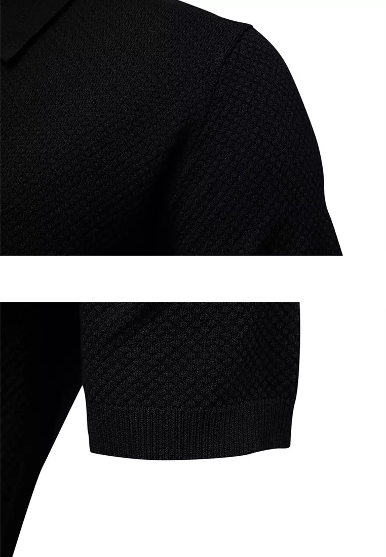 Business Textured Polo Shirt AX-PSD8025