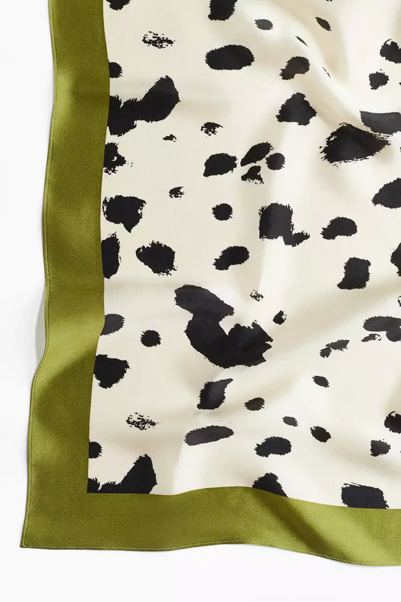 Printed silk scarf