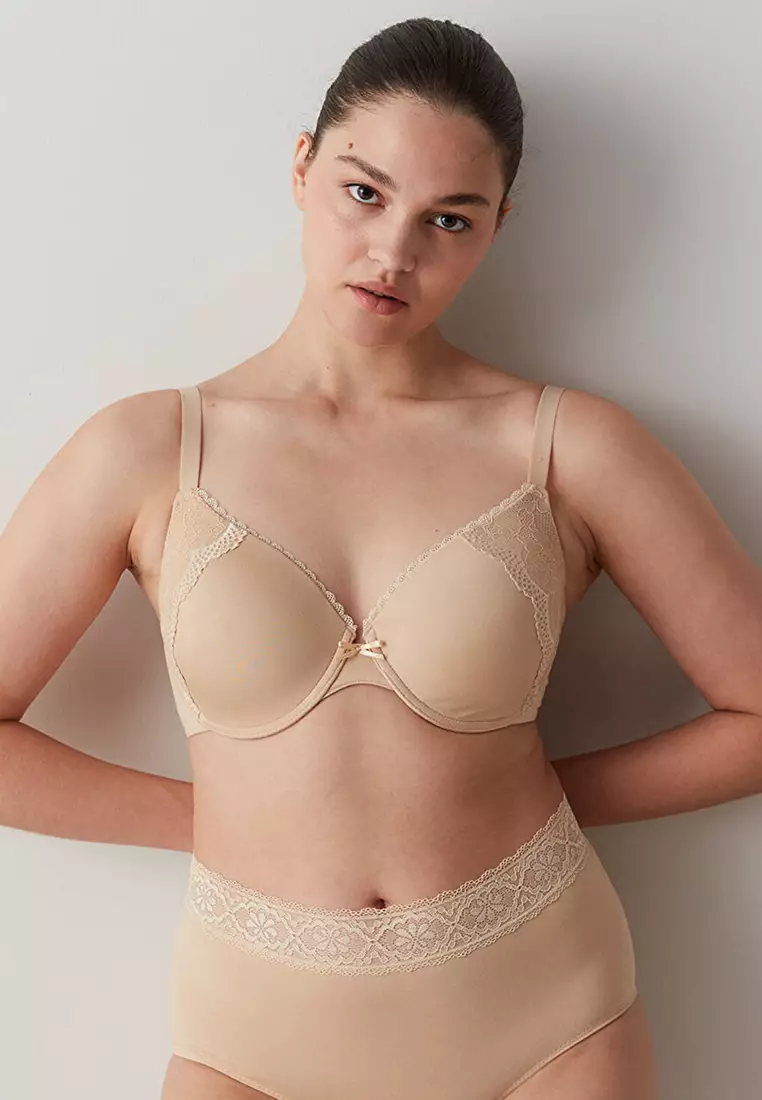 Super Push-Up Lace Beige Bra