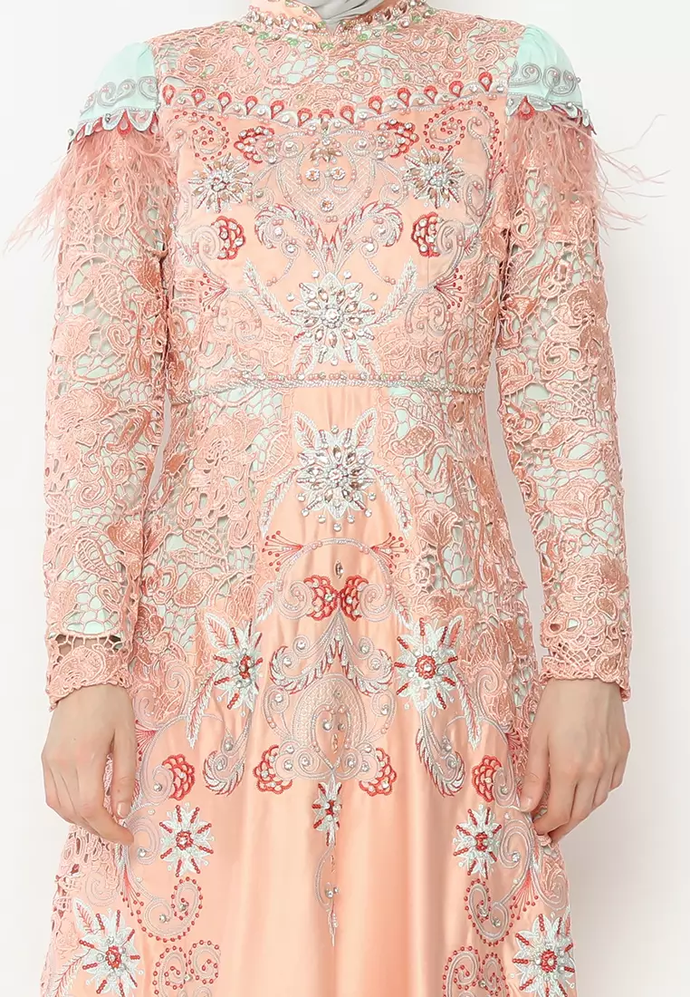 Bibiq Gamis Brokat Satin