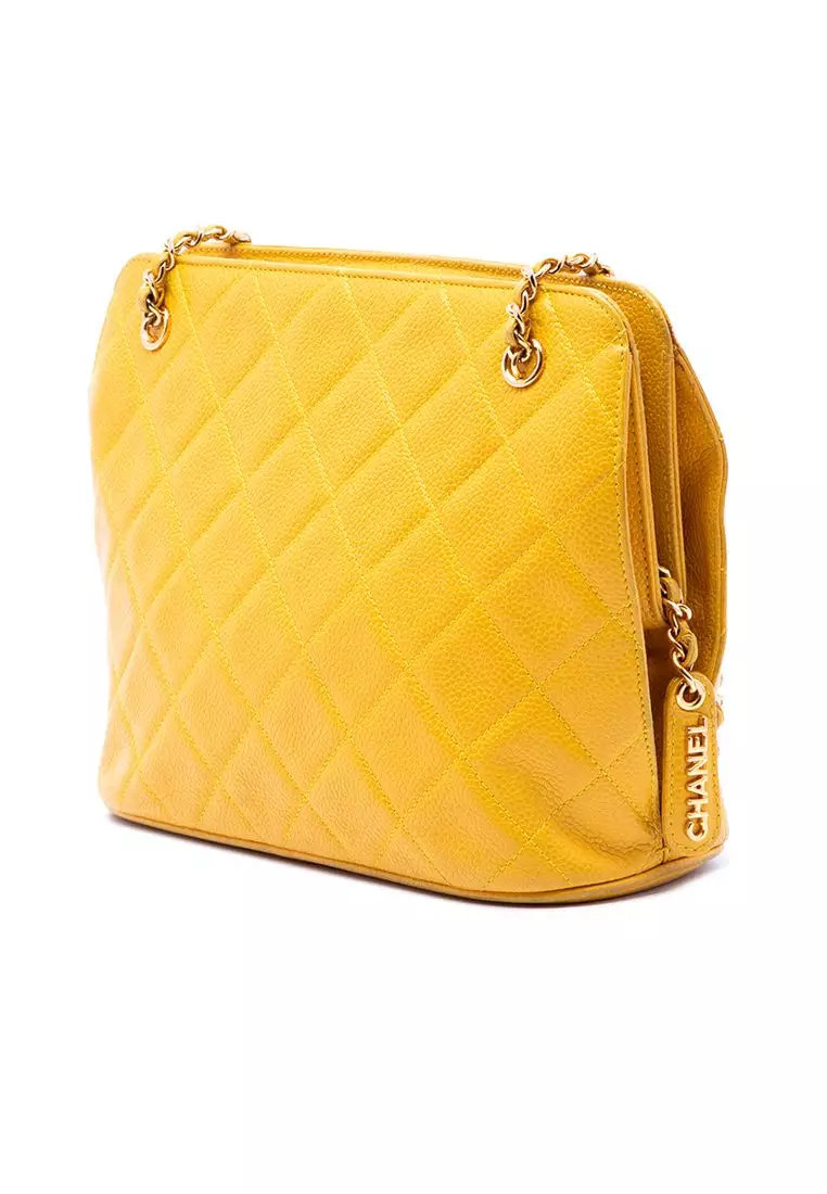 Pre-Loved Chanel Quilted Caviar Chain Shoulder Bag