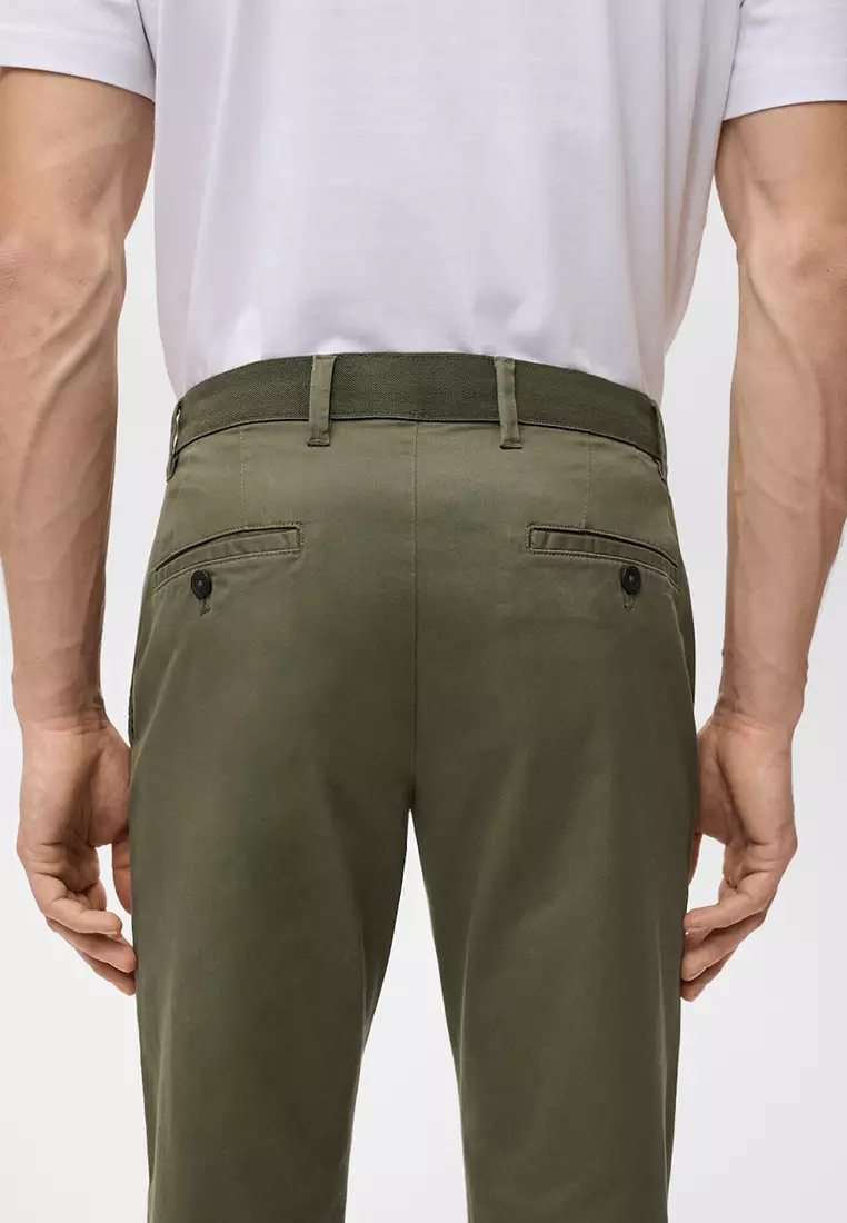 Pantalon Cropped Tapered Chino Pants