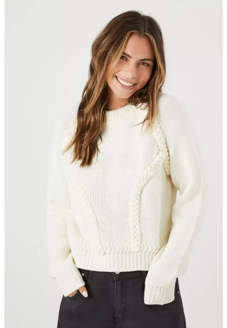 Forever 21 white jumper hot sale