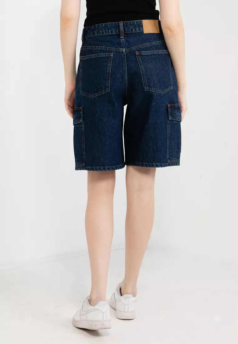 Super Baggy Cargo Denim Jorts