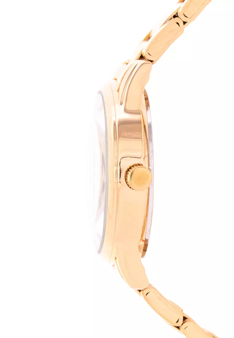 Analog Watch 20122230-Gld - Wht Dial