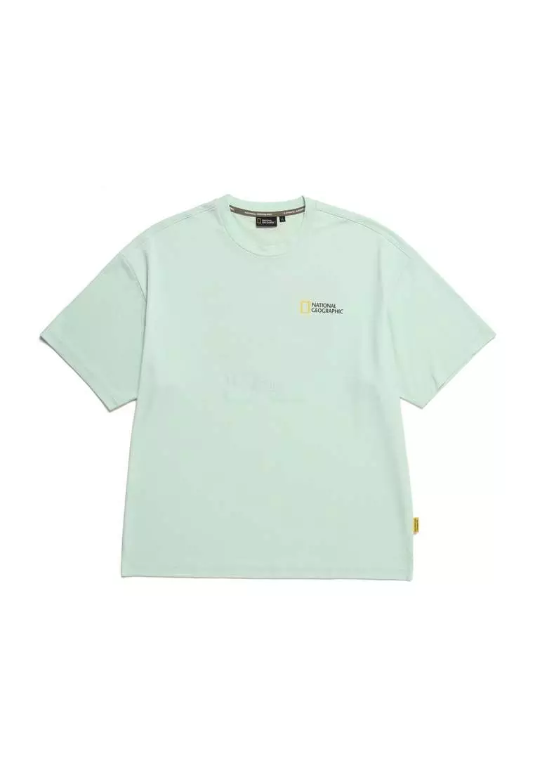 【NATIONAL GEOGRAPHIC】UNI DRYSIL GRAPHIC T-SHIRT Unisex Drysil Graphic Short Sleeve Tee - STORM BLUE