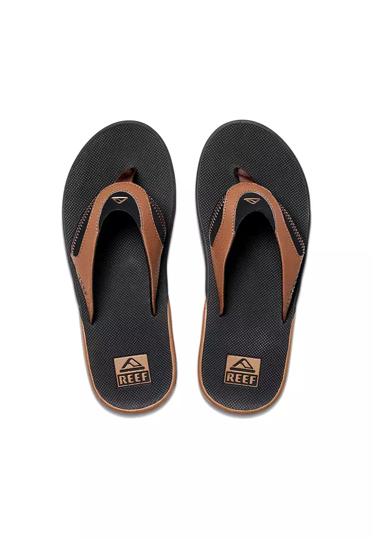 Buy REEF REEF Men Fanning Flips Black Tan 2024 Online ZALORA
