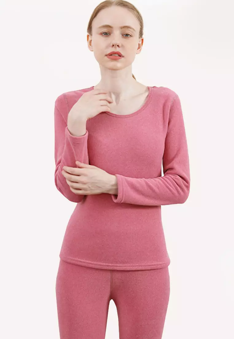 pink long sleeve thermal
