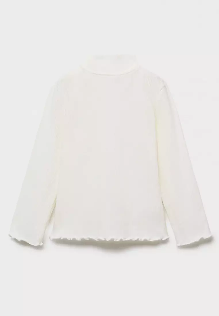 Ribbed Mock Neck Top