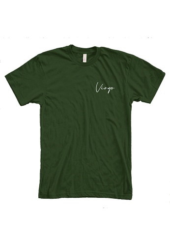 MRL Prints green Zodiac Sign Virgo Pocket T-Shirt B713DAA8963178GS_1