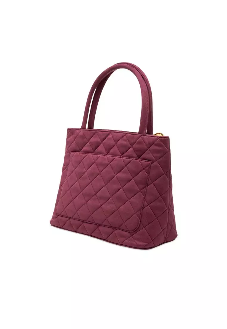 Pre-Loved Chanel Suede Medallion Tote