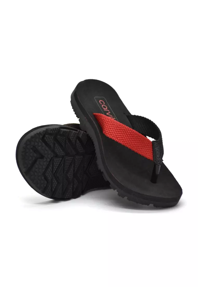 Carvil Sandal Anak Hubner-CP Red/Black
