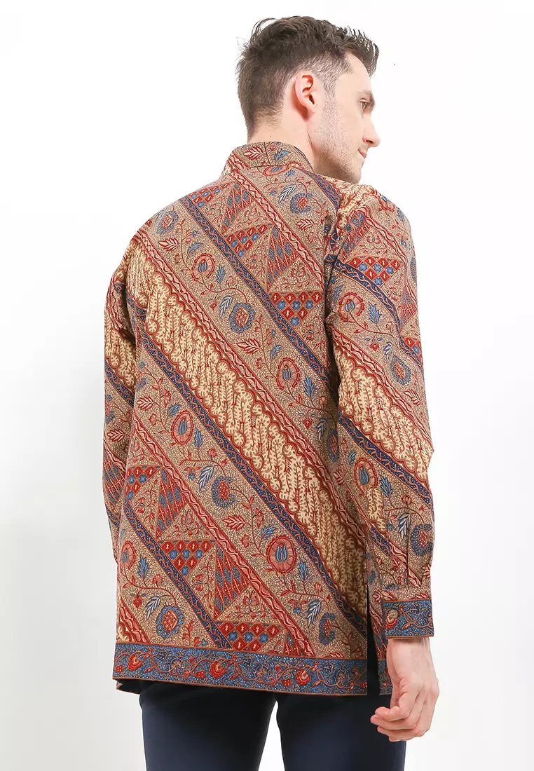 Kemeja Batik Lengan Panjang Motif Pesona 3 Negri