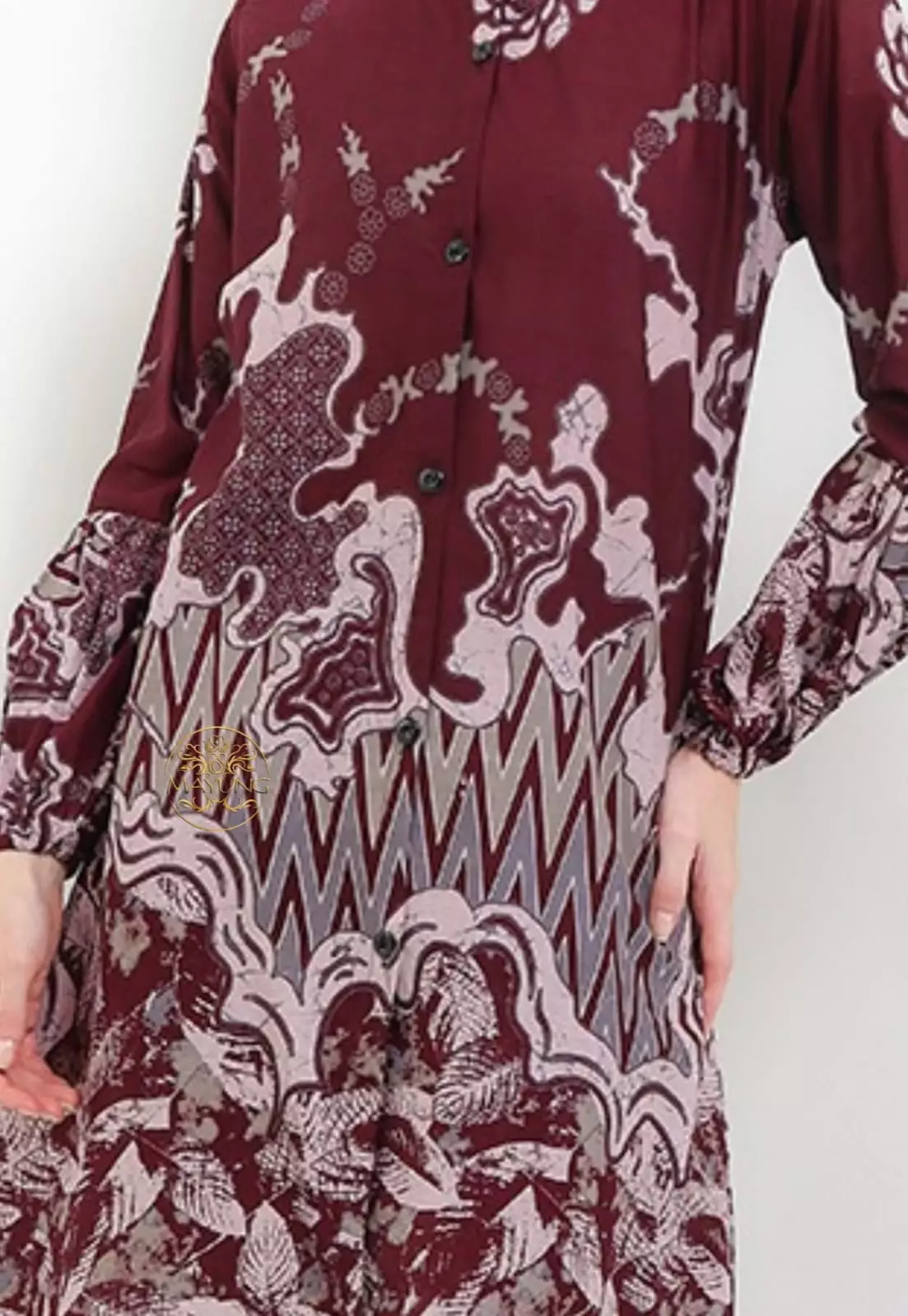 Tunik Batik Respati Maron Premium NLN