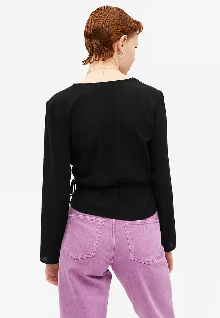 Buy Monki Flowy Wrap Blouse 2024 Online