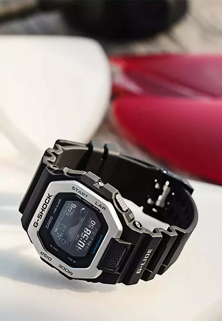 G-Shock G-Lide - Jam Tangan Pria - Black - Resin Strap - GBX-100-1DR