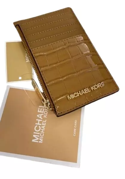 Jual MICHAEL KORS Michael Kors Jet set travel Medium TZ Card Case croco ...