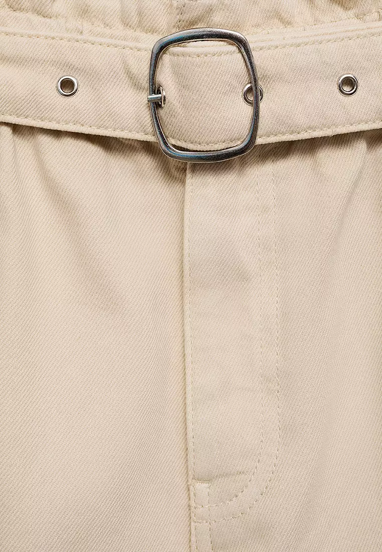 Denim Shorts with Belt