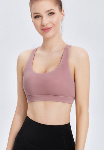 Trendyshop pink Quick-Drying Yoga Fitness Sports Bras E9D75US392A817GS_1