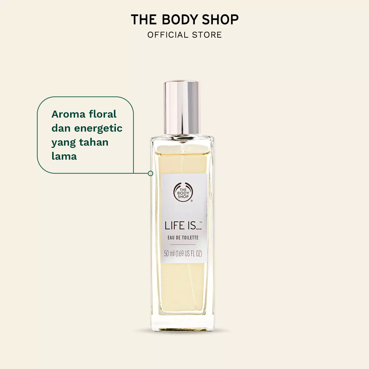 The Body Shop Life Is Eau De Toilette Parfum EDT 50ml