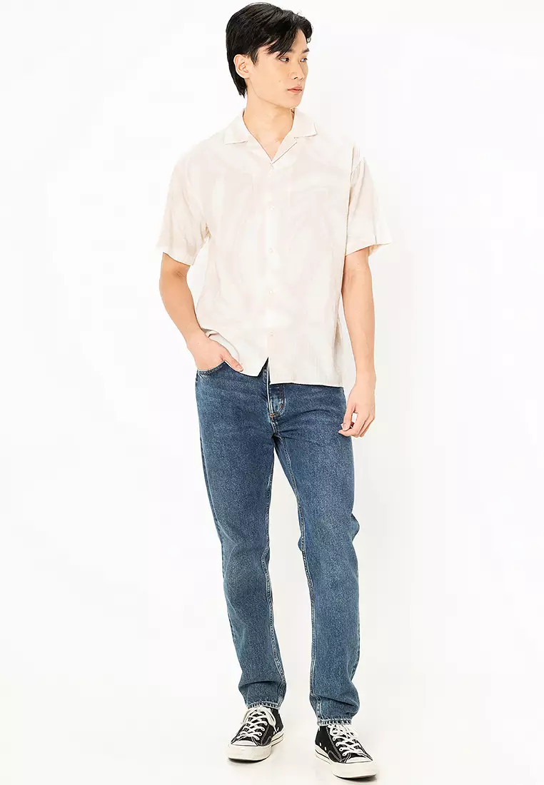 Alberto Seersucker Resort Short Sleeves Shirt