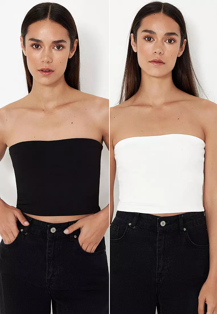 2件裝針織平口上衣