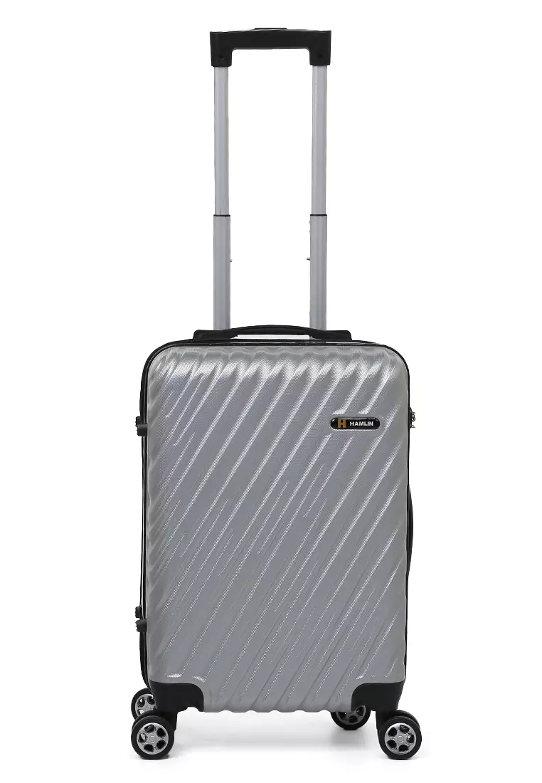 Carlton Koper Unisex Size 20 Inch Suitcase Combination Lock Material ABS+PVC Coated ORIGINAL - Silver