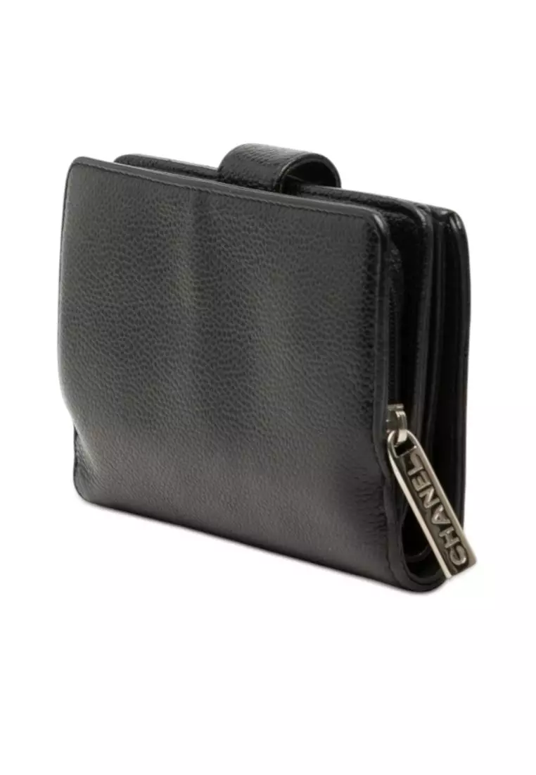 Pre-Loved Chanel Cc Caviar Bifold Wallet