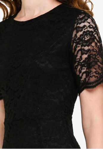 Jual ZALORA YOUNG Lace Fit Flare Dress Original ZALORA 
