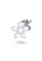 Aquae Jewels white Earrings Fairy Flower, 18K Gold and Diamonds - White Gold,Lobe Earring,Pair 8460DACD0D6F49GS_3