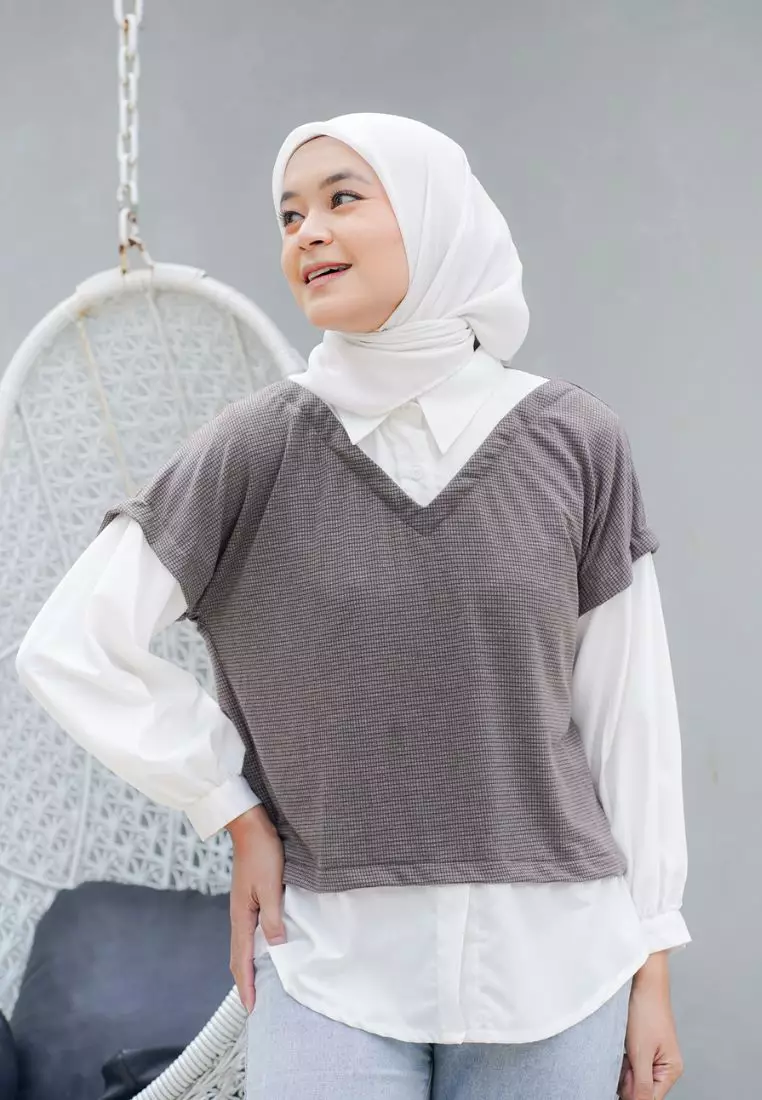 Aida Blouse Coffe