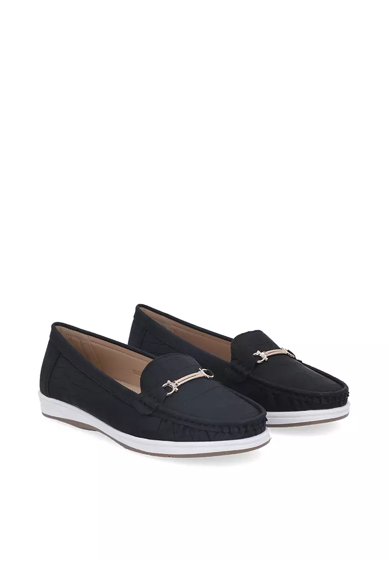 Black Winning Every Day Loafers
