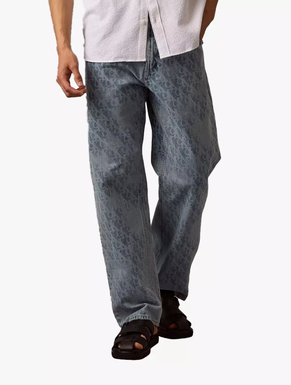 Calvin Klein - 90s Straight CK Monogram Jeans