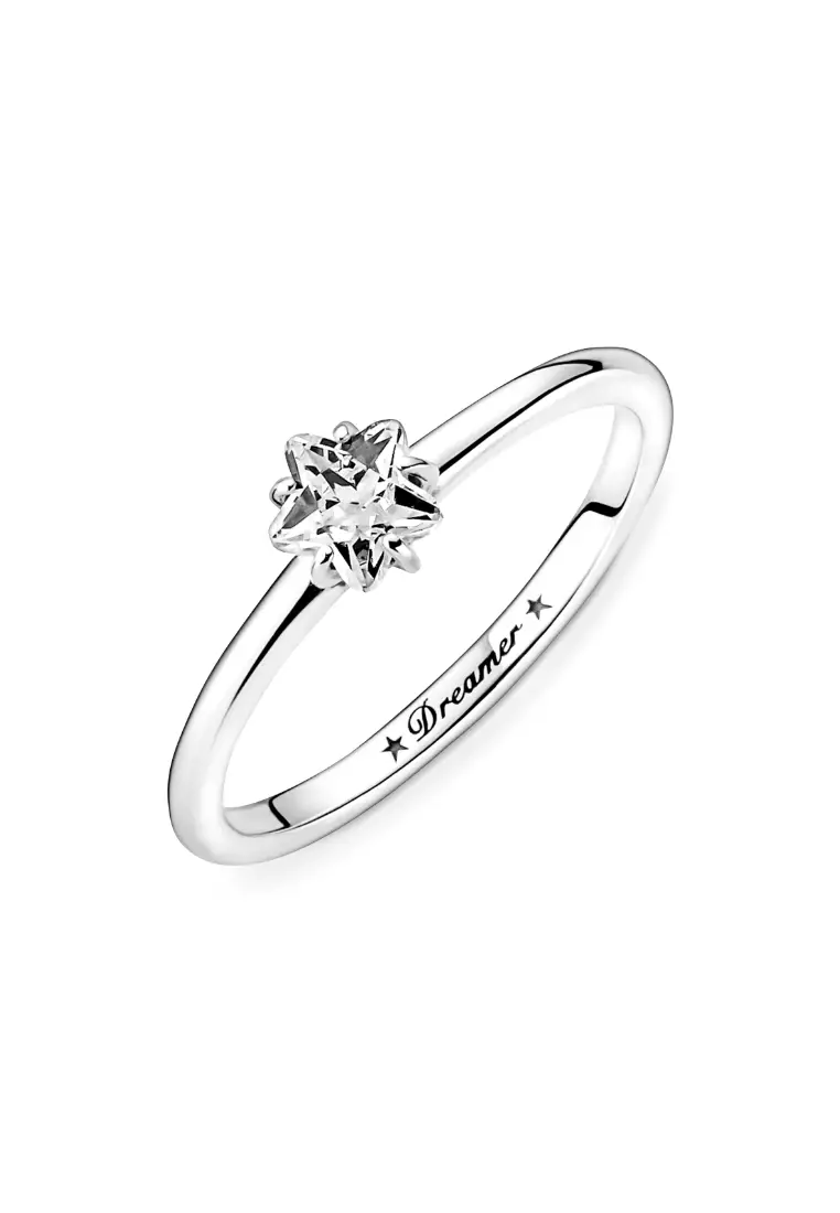 Celestial Sparkling Star Solitaire Ring