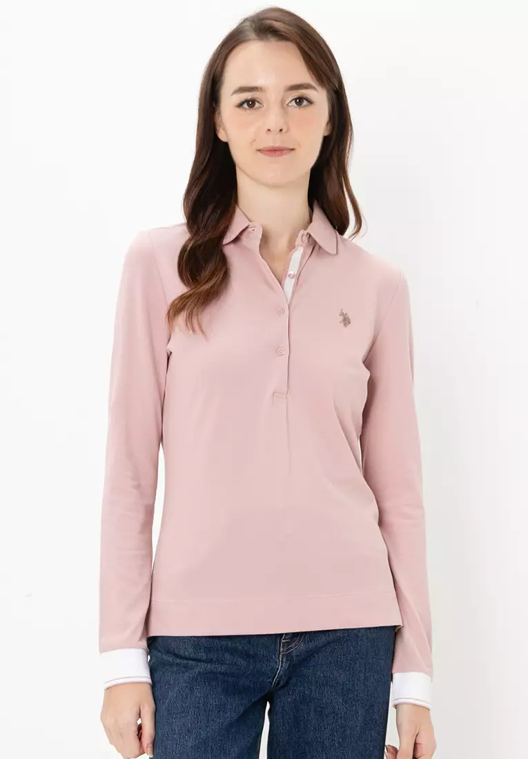 Rib Polo Collar Shirt