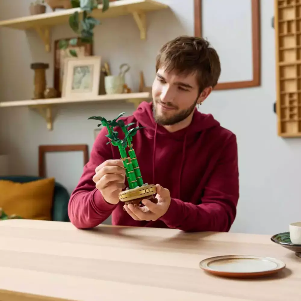 LEGO SET 325 PCS BOTANICALS LUCKY BAMBOO - HIJAU