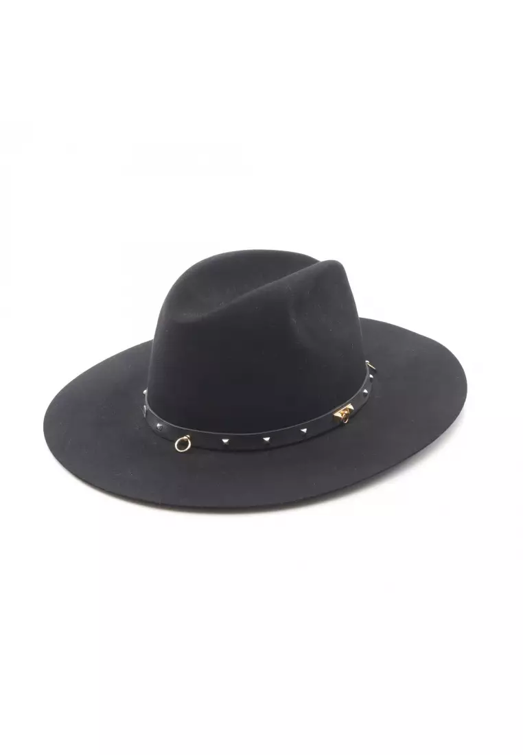 Pre-Loved Hermès Collier hat hat feutre black