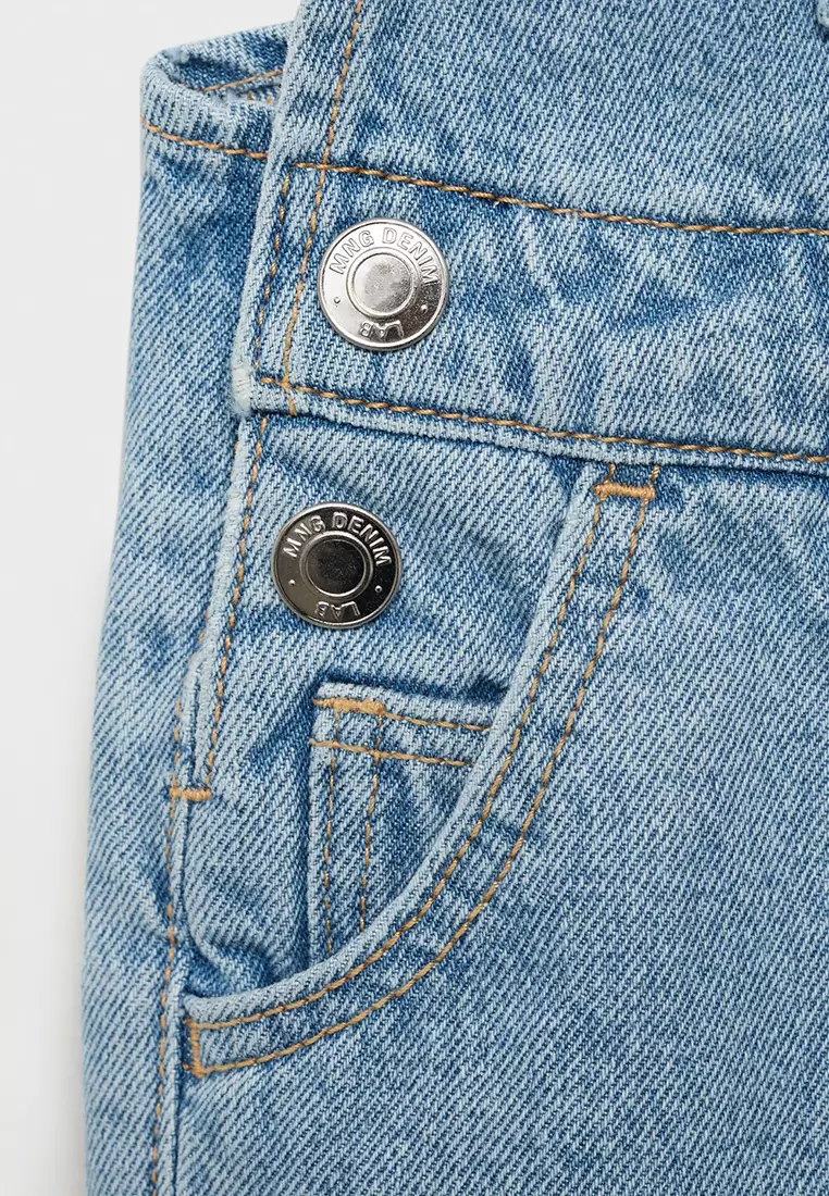 Frills Denim Dungarees