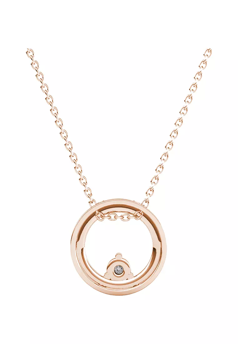 Clarine Pendant RG - Kalung Crystal by Her Jewellery