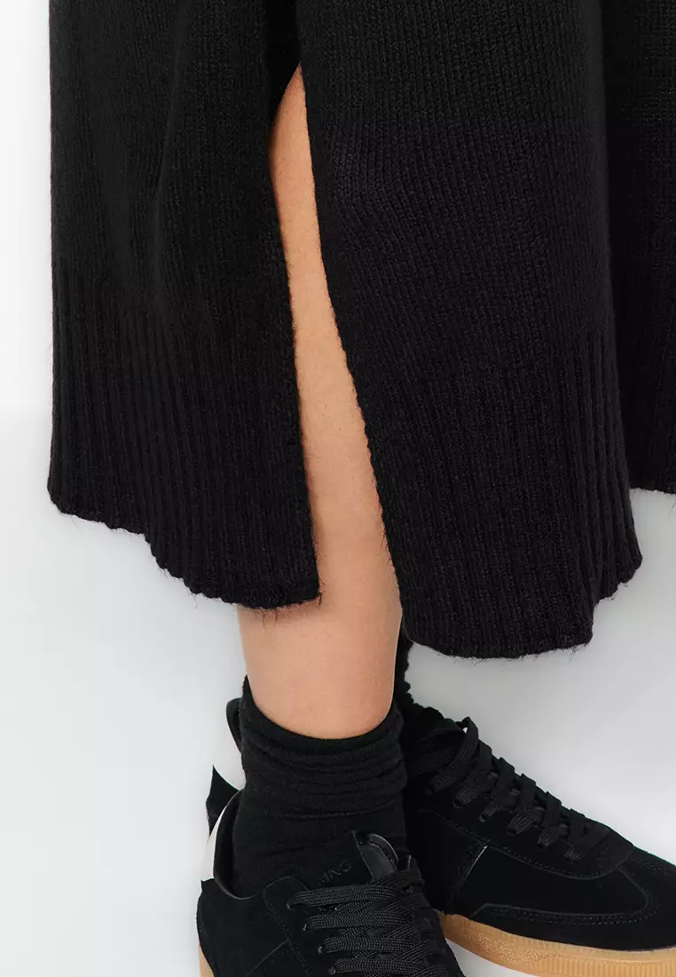 Midi Knitwear Turtleneck Dress