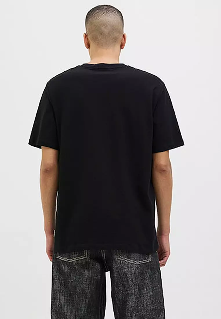 Short Sleeves Chest Crew Neck Tee