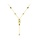 Glamorousky black Fashion and Simple Plated Gold Geometric Rectangular Tassel Pendant with Cubic Zirconia and Necklace 9DA60AC40CCBFAGS_1