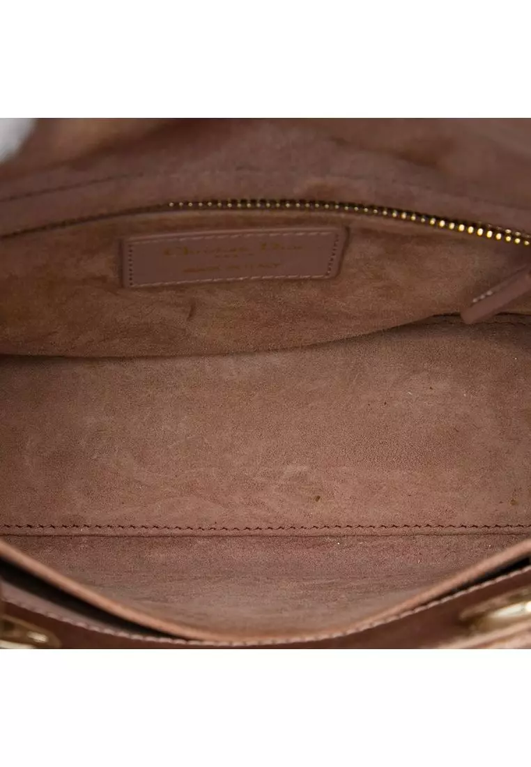 Pre-Loved Dior Small Satin Cannage My Abcdior Lady Dior