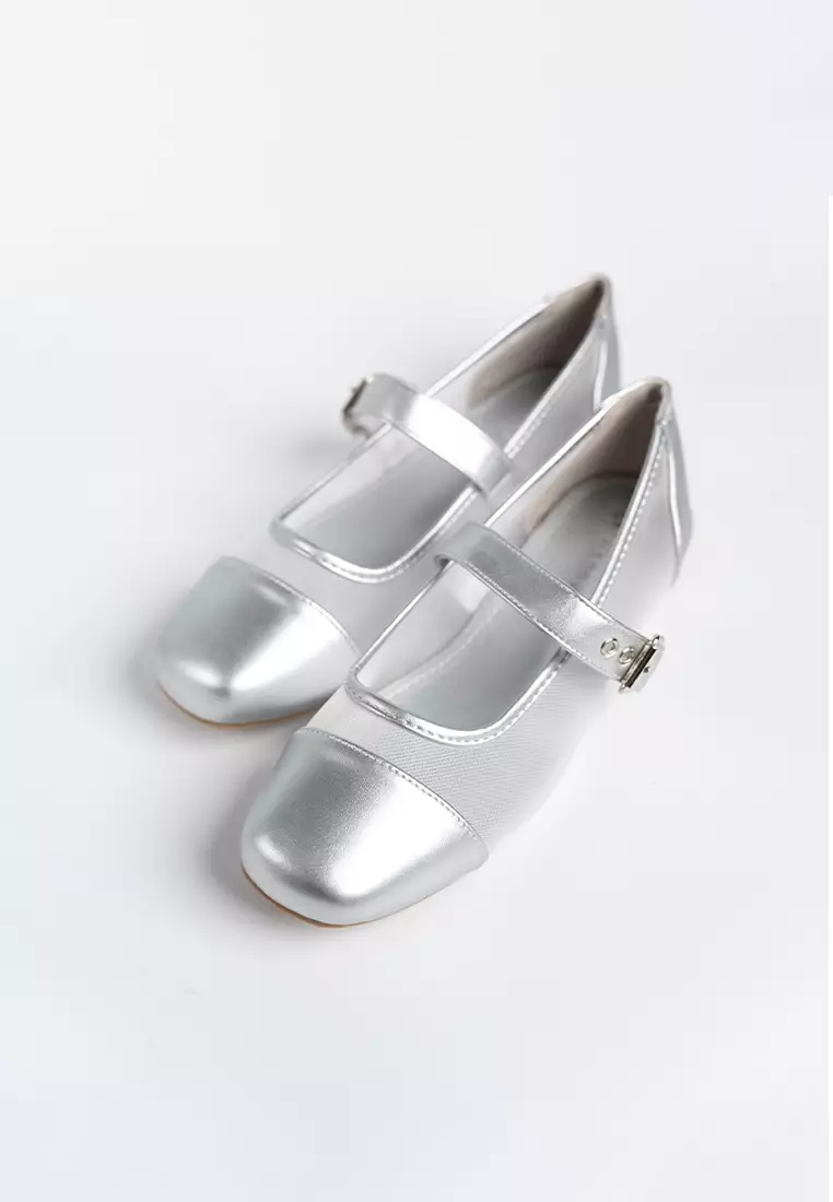 Adelle Mesh Ballerina Flats