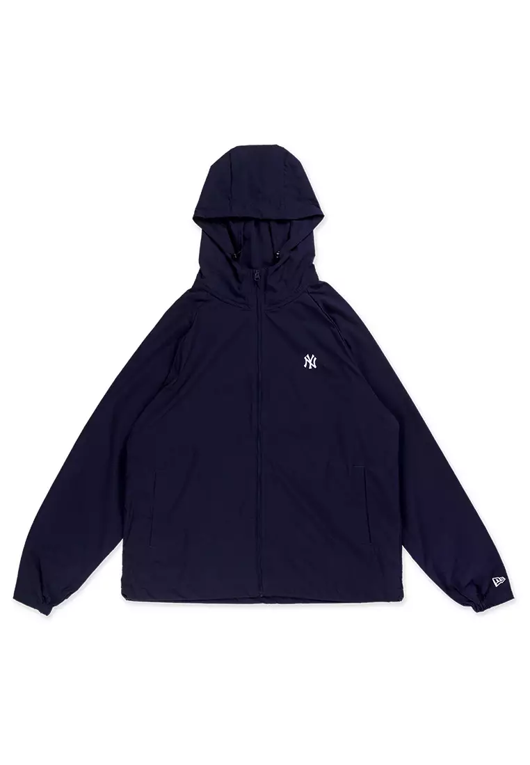 New York Yankees MLB Timeless Minimal Purple Windbreaker Hoodie