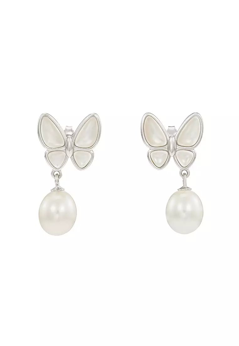HABIB 925 Fresh Water Pearl Earrings Z4528S(1)-E(WG)