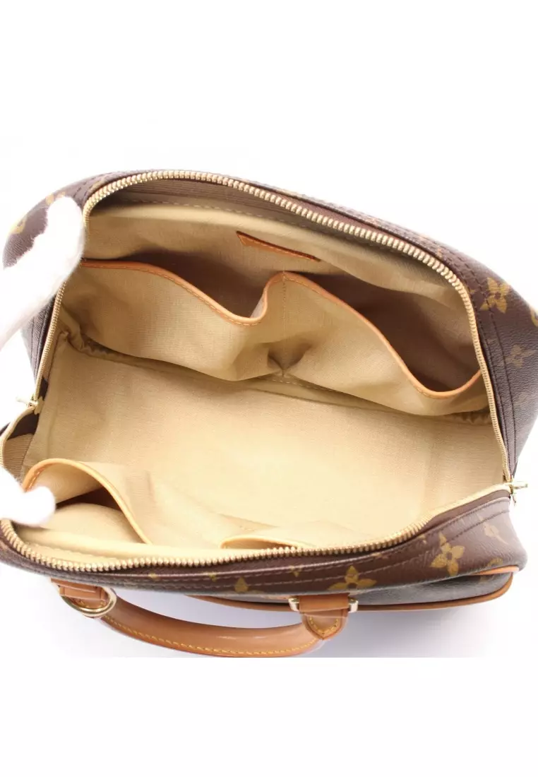 Pre-Loved Louis Vuitton Trouville monogram Handbag PVC leather Brown